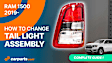 Passenger Side Tail Light, with Bulb, Halogen, Clear and Red Lens, Black Interior