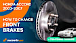 2-Wheel Set Front Brake Disc and Pad Kit, Plain Surface 5 Lugs 281.94 mm Ceramic Pro-Line Series, Includes (1) Brake Pad Set and (2) Brake Disc