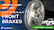 2015 Toyota Camry - Front Brake Disc, Plain Surface, Vented, 5 Lugs, 295.91 mm, 3.5L 6Cyl, Pro-Line Series