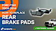2010 Ford F-150 XLT 8 Cyl 4.6L - Rear Semi-Metallic Brake Pad Set, Pro-Line Series