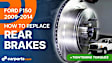 2010 Ford F-150 XLT 8 Cyl 4.6L - Rear Brake Disc, Plain Surface, Vented, 7 Lugs, 347.98 mm, RWD, 4WD, 5.4L 8Cyl, Pro-Line Series