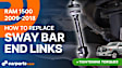 2017 Ram 1500 Tradesman 6 Cyl 3.6L - Front, Driver and Passenger Side Sway Bar Link, 4WD