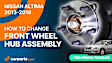 2013 Infiniti JX35 Base - Front, Driver or Passenger Side Wheel Hub, With 32 Spline Teeth, 5 Lugs, With Bearing
