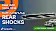 Front and Rear, Driver and Passenger Side Shocks and Fully Loaded Struts, 4WD, For Models without Air Suspension