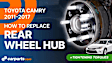 2016 Lexus ES350 - Rear, Driver Side Wheel Hub, Japan or North America Built Vehicle, 5 Lugs, With Bearing