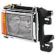 1990 Ford F-350 - Passenger Side Halogen Headlight, With bulb(s), OE Replacement