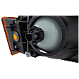 Driver Side Headlight, with Bulb, Halogen, Clear Lens, with Chrome Trim