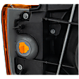 Driver Side Headlight, with Bulb, Halogen, Clear Lens, with Chrome Trim