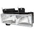 1999 GMC K1500 - Passenger Side Halogen Headlight, With bulb(s), OE Comparable Finish