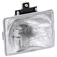 Passenger Side Headlight, with Bulb, Halogen, Clear Lens