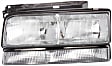 Driver Side Headlight, with Bulb, Halogen, with Black Edged Lens, 6 Cyl., 3.8L Engine