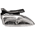 Passenger Side Headlight, with Bulb, Halogen, Clear Lens