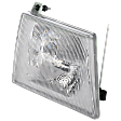 Passenger Side Headlight, with Bulb, Halogen, Clear Lens