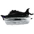 Passenger Side Headlight, with Bulb, Halogen, Clear Lens