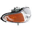 Passenger Side Headlight, with Bulb, Halogen, Clear Lens, 4 Cyl., 2.0L Engine, Sedan/Wagon