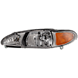 Driver Side Headlight, with Bulb, Halogen, Clear Lens, 4 Cyl., 2.0L Engine, Sedan/Wagon