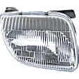 Passenger Side Headlight, with Bulb, Halogen, Clear Lens