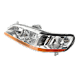 Driver Side Headlight, without Bulb, Halogen, Clear Lens, Chrome Interior, Coupe/Sedan