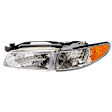 Driver Side Headlight, with Bulb, Halogen, Clear Lens, Coupe/Sedan