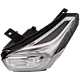 Driver Side Headlight, with Bulb, Halogen, Clear Lens, Sedan