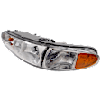 1997-2005 Buick Century - Driver Side Headlight, with Bulb, Halogen, Clear Lens, with Corner Light bulb