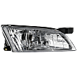 Passenger Side Headlight, with Bulb, Halogen, Clear Lens, 4 Cyl., 2.4L Engine