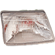 Passenger Side Headlight, with Bulb, Halogen, Clear Lens