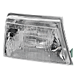 Passenger Side Headlight, with Bulb, Halogen, Clear Lens