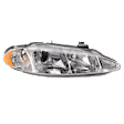 1998-2004 Chrysler Intrepid - Passenger Side Headlight, with Bulb, Halogen, Clear Lens, with Leveling