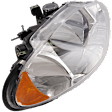 1998-2004 Chrysler Intrepid - Passenger Side Headlight, with Bulb, Halogen, Clear Lens, with Leveling