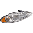 1998-2004 Chrysler Intrepid - Passenger Side Headlight, with Bulb, Halogen, Clear Lens, with Leveling