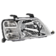 Passenger Side Headlight, without Bulb, Halogen, Clear Lens