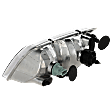 Passenger Side Headlight, with Bulb, Halogen, Clear Lens, with Parking Light Bulb, 8 Cyl., 4.6L Engine