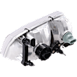 Driver Side Headlight, with Bulb, Halogen, Clear Lens, with bulb and Parking Light bulb, 8 Cyl., 4.6L Engine