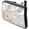 Passenger Side Headlight, with Bulb, Halogen, Clear Lens, without Fog Light