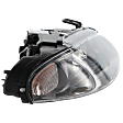 Passenger Side Headlight, with Bulb, Halogen, Clear Lens