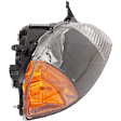 Passenger Side Headlight, without Bulb, Halogen, Clear Lens