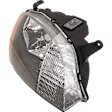 Passenger Side Headlight, without Bulb, Halogen, Clear Lens