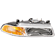 Passenger Side Headlight, with Bulb, Halogen, Clear Lens, with Improved Pattern Beam