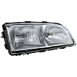 Passenger Side Headlight, with Bulb, Halogen, Clear Lens, without Leveling