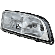 Passenger Side Headlight, with Bulb, Halogen, Clear Lens, without Leveling