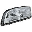Driver Side Headlight, with Bulb, Halogen, Clear Lens, without Leveling