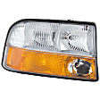 Passenger Side Headlight, with Bulb, Halogen, Clear Lens, with Fog Light