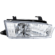 Passenger Side Headlight, with Bulb, Halogen, Clear Lens, Production Date From May 1997