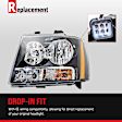 Passenger Side Halogen Headlight, With bulb(s), OE Replacement, Without Wiring Harness, Limited/Overland Models