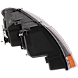 Driver Side Halogen Headlight, With bulb(s), OE Replacement, With Amber Turn Signal, Without Wiring Harness, Exc. Limited/Overland Models, Production Date To January 14, 2002