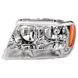 Driver Side Halogen Headlight, With bulb(s), OE Replacement, Without Wiring Harness, Limited/Overland Models
