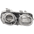 Passenger Side Headlight, without Bulb, Halogen, Clear Lens