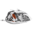 Passenger Side Headlight, without Bulb, Halogen, Clear Lens, 4 Cyl., 1.6L Engine
