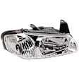 Passenger Side Headlight, with Bulb, Halogen, Clear Lens, without 20th Anniversary Edition